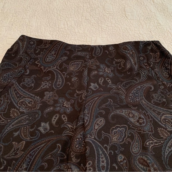 Chico’s Black Paisley Pattern Pants - 12 - Picture 2 of 15